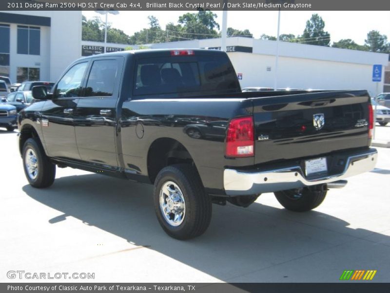 Brilliant Black Crystal Pearl / Dark Slate/Medium Graystone 2011 Dodge Ram 2500 HD SLT Crew Cab 4x4
