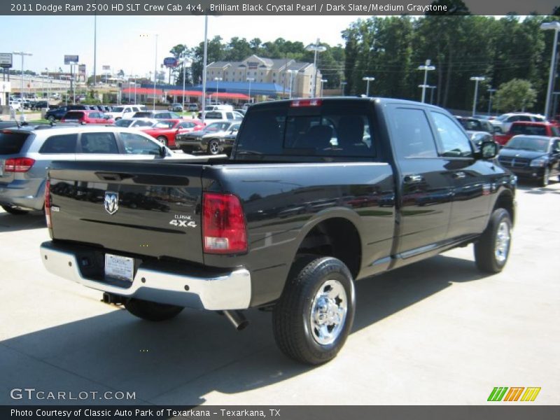Brilliant Black Crystal Pearl / Dark Slate/Medium Graystone 2011 Dodge Ram 2500 HD SLT Crew Cab 4x4