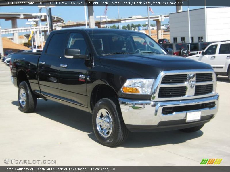 Brilliant Black Crystal Pearl / Dark Slate/Medium Graystone 2011 Dodge Ram 2500 HD SLT Crew Cab 4x4