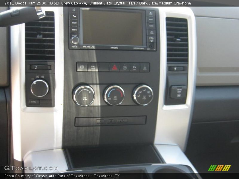 Brilliant Black Crystal Pearl / Dark Slate/Medium Graystone 2011 Dodge Ram 2500 HD SLT Crew Cab 4x4