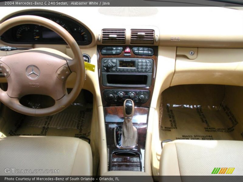 Alabaster White / Java 2004 Mercedes-Benz C 240 Sedan