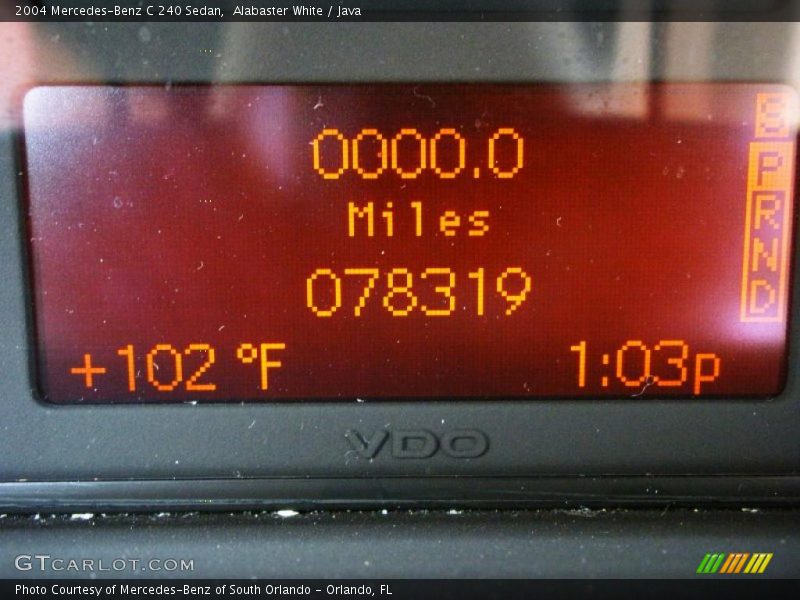 Alabaster White / Java 2004 Mercedes-Benz C 240 Sedan