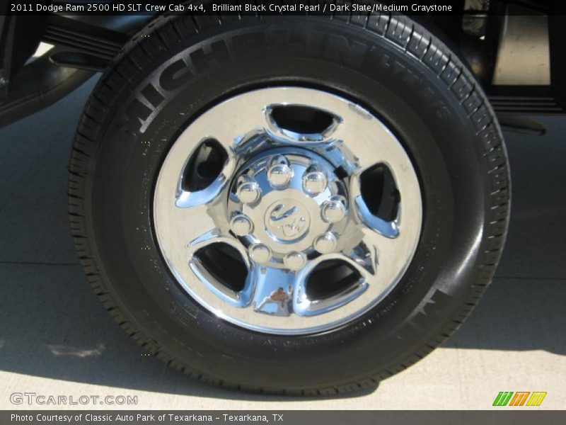 Brilliant Black Crystal Pearl / Dark Slate/Medium Graystone 2011 Dodge Ram 2500 HD SLT Crew Cab 4x4