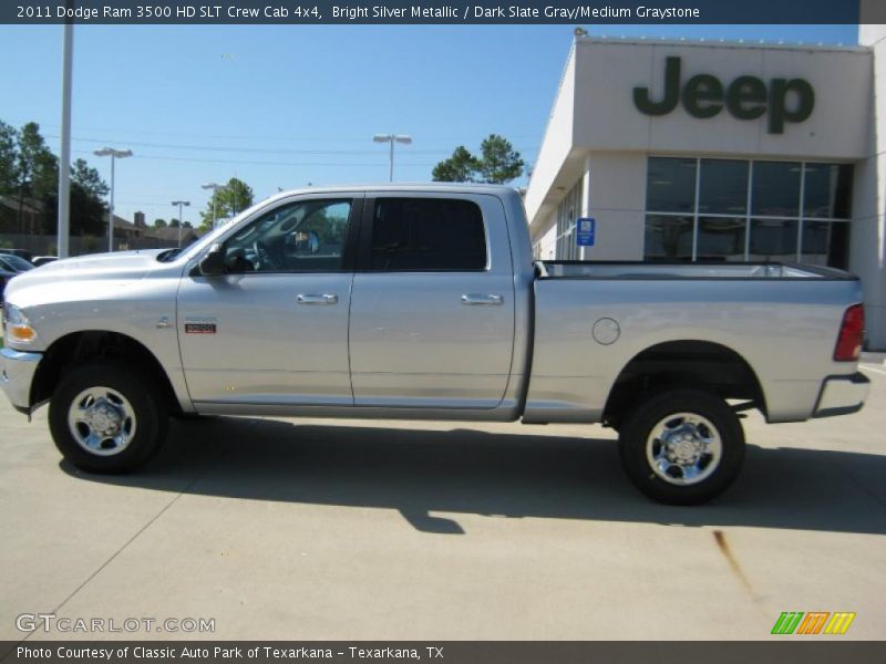 Bright Silver Metallic / Dark Slate Gray/Medium Graystone 2011 Dodge Ram 3500 HD SLT Crew Cab 4x4