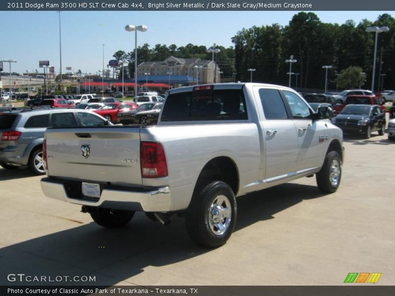 Bright Silver Metallic / Dark Slate Gray/Medium Graystone 2011 Dodge Ram 3500 HD SLT Crew Cab 4x4