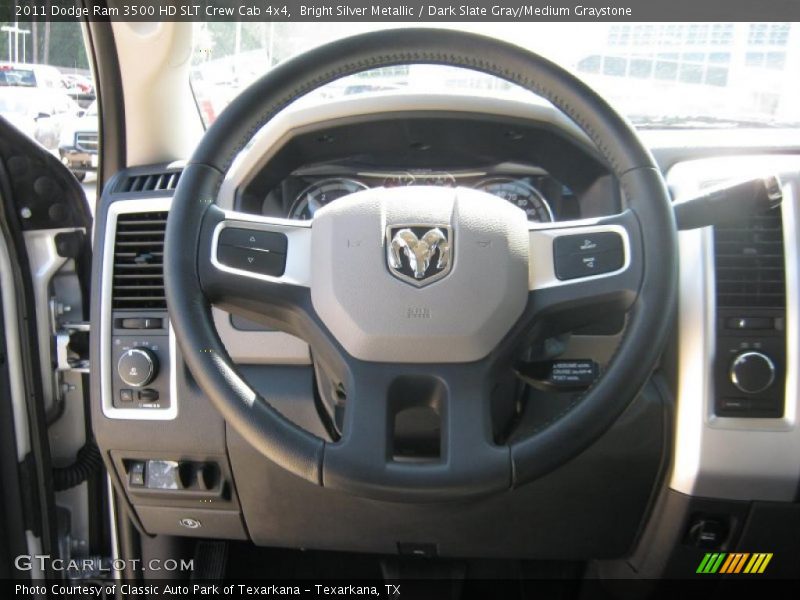 Bright Silver Metallic / Dark Slate Gray/Medium Graystone 2011 Dodge Ram 3500 HD SLT Crew Cab 4x4