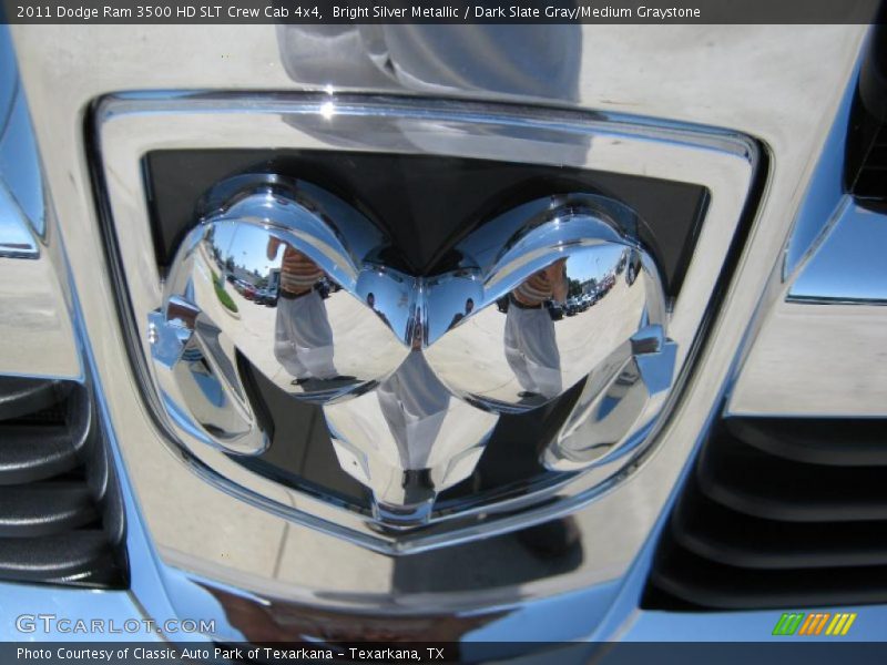 Bright Silver Metallic / Dark Slate Gray/Medium Graystone 2011 Dodge Ram 3500 HD SLT Crew Cab 4x4