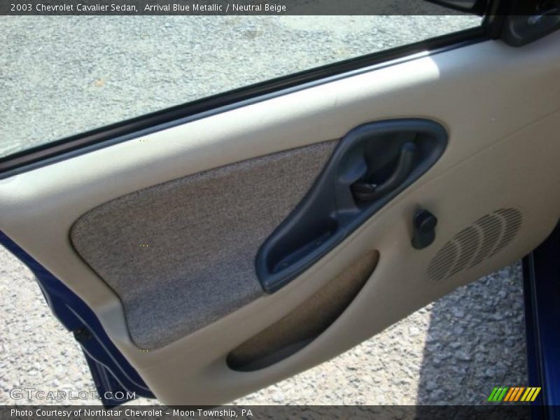 Arrival Blue Metallic / Neutral Beige 2003 Chevrolet Cavalier Sedan