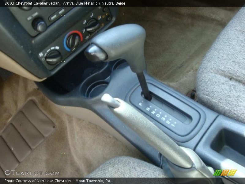 Arrival Blue Metallic / Neutral Beige 2003 Chevrolet Cavalier Sedan