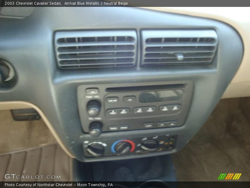 Arrival Blue Metallic / Neutral Beige 2003 Chevrolet Cavalier Sedan