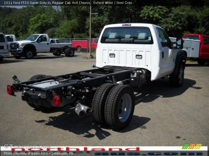 Oxford White / Steel Grey 2011 Ford F550 Super Duty XL Regular Cab 4x4 Chassis
