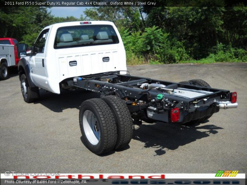 Oxford White / Steel Grey 2011 Ford F550 Super Duty XL Regular Cab 4x4 Chassis