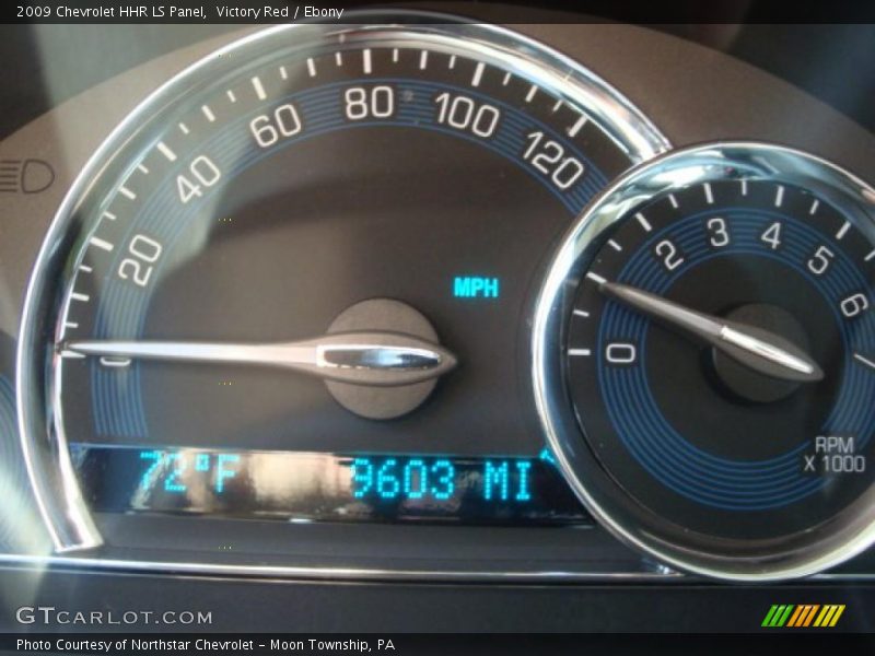 Victory Red / Ebony 2009 Chevrolet HHR LS Panel