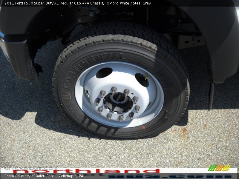 Oxford White / Steel Grey 2011 Ford F550 Super Duty XL Regular Cab 4x4 Chassis