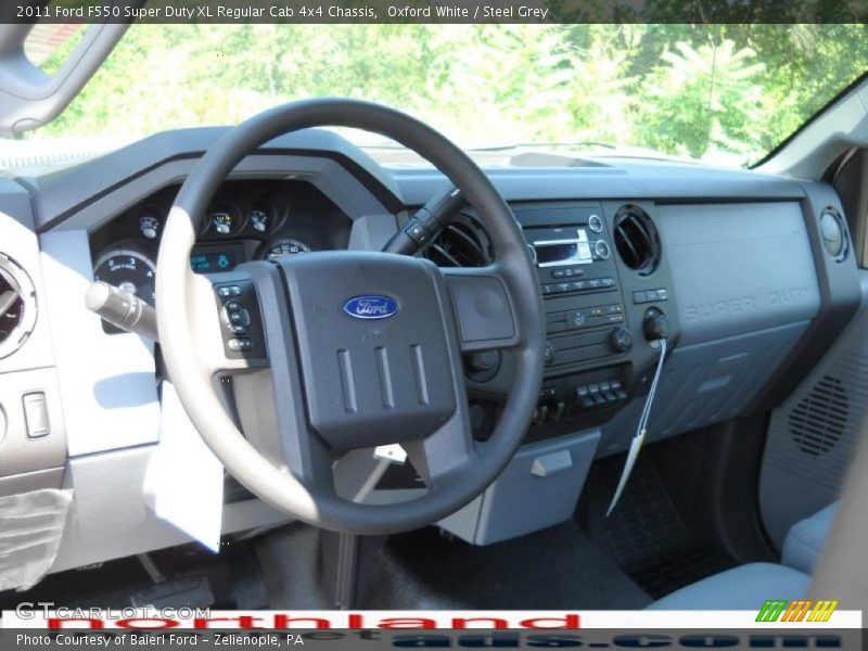 Oxford White / Steel Grey 2011 Ford F550 Super Duty XL Regular Cab 4x4 Chassis