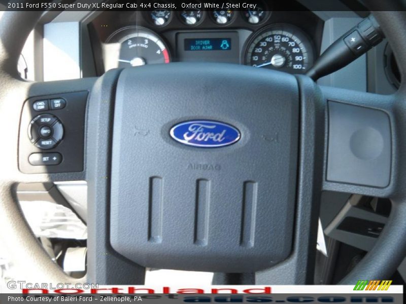 Oxford White / Steel Grey 2011 Ford F550 Super Duty XL Regular Cab 4x4 Chassis