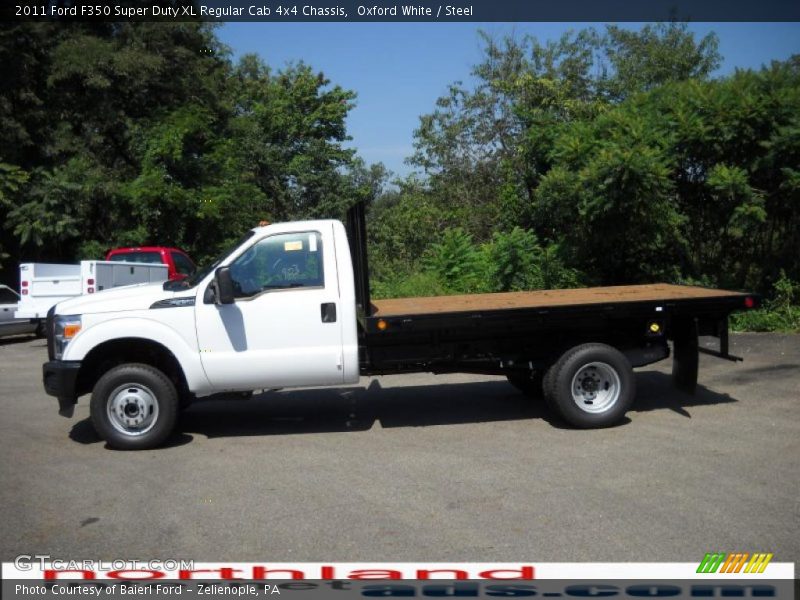 Oxford White / Steel 2011 Ford F350 Super Duty XL Regular Cab 4x4 Chassis