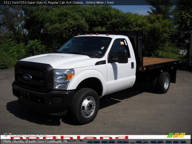 Oxford White / Steel 2011 Ford F350 Super Duty XL Regular Cab 4x4 Chassis