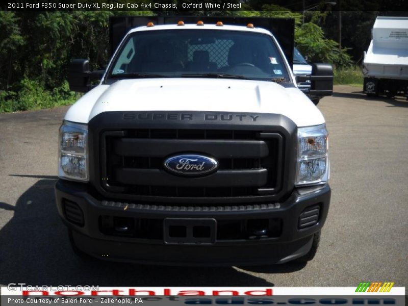Oxford White / Steel 2011 Ford F350 Super Duty XL Regular Cab 4x4 Chassis