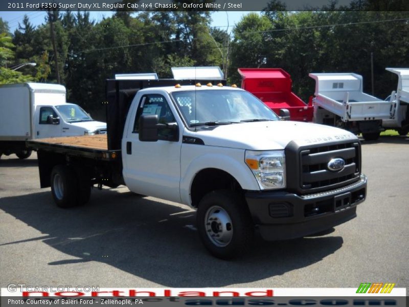 Oxford White / Steel 2011 Ford F350 Super Duty XL Regular Cab 4x4 Chassis