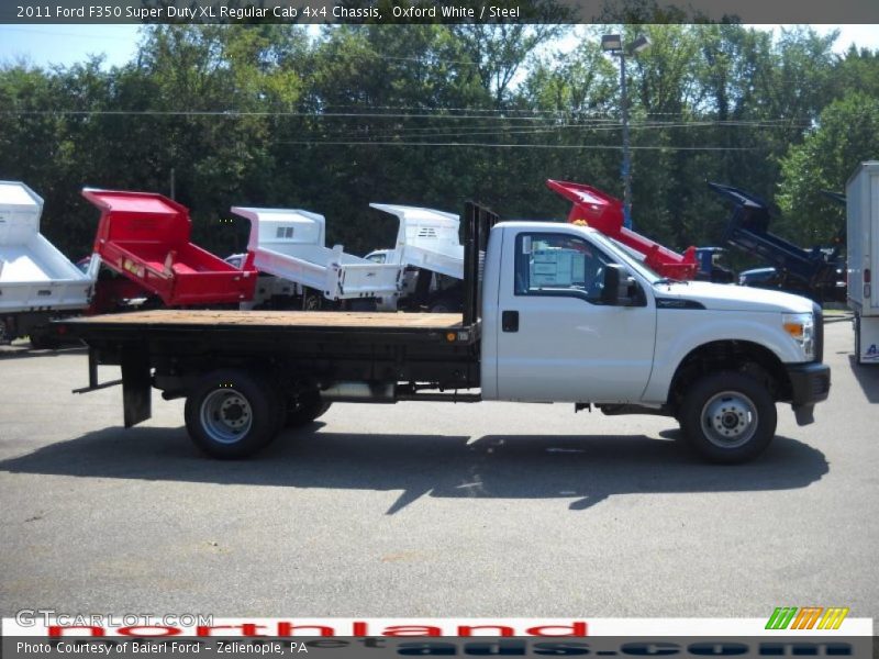 Oxford White / Steel 2011 Ford F350 Super Duty XL Regular Cab 4x4 Chassis