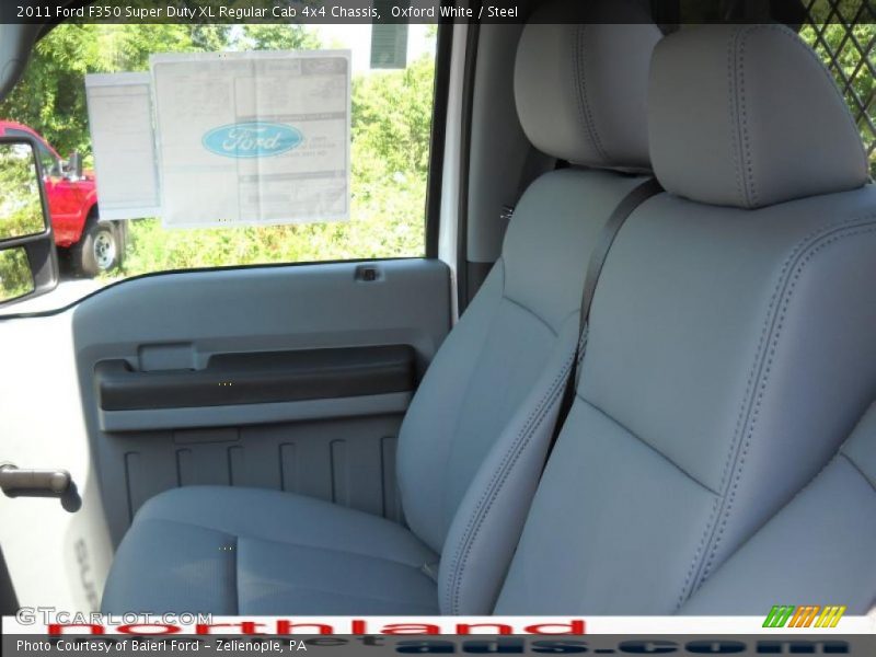 Oxford White / Steel 2011 Ford F350 Super Duty XL Regular Cab 4x4 Chassis