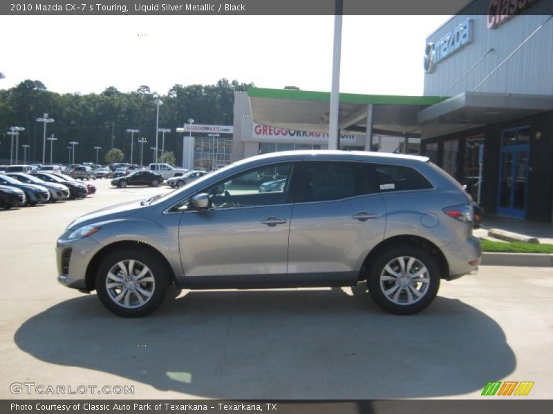 Liquid Silver Metallic / Black 2010 Mazda CX-7 s Touring