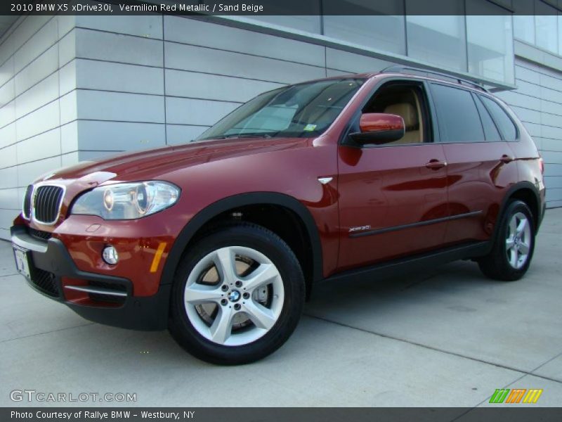 Vermilion Red Metallic / Sand Beige 2010 BMW X5 xDrive30i