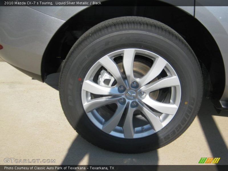 Liquid Silver Metallic / Black 2010 Mazda CX-7 s Touring
