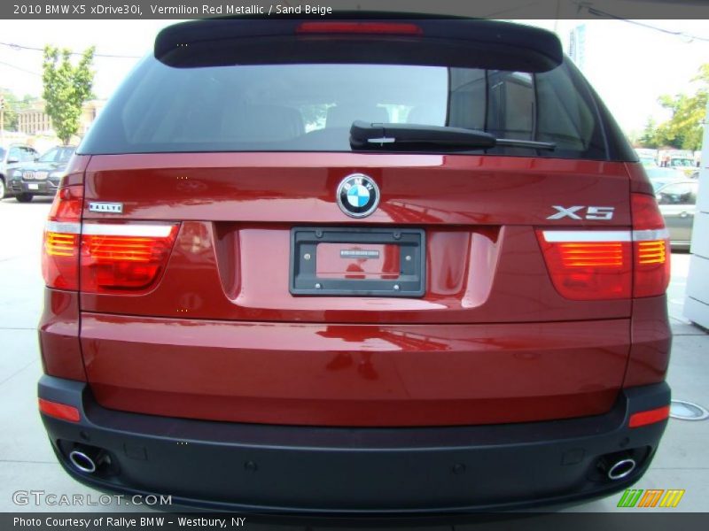 Vermilion Red Metallic / Sand Beige 2010 BMW X5 xDrive30i