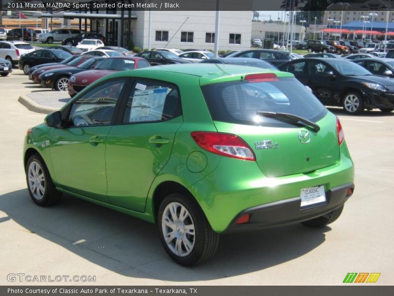 Spirited Green Metallic / Black 2011 Mazda MAZDA2 Sport