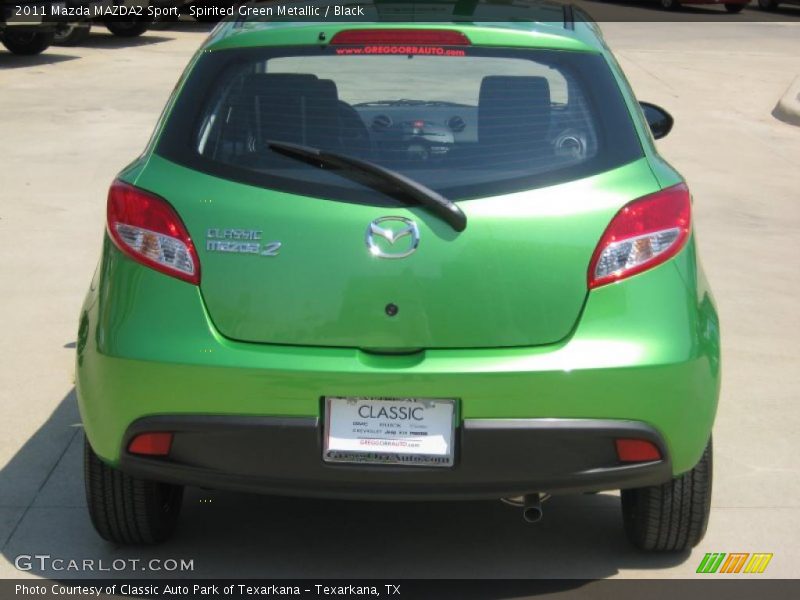 Spirited Green Metallic / Black 2011 Mazda MAZDA2 Sport