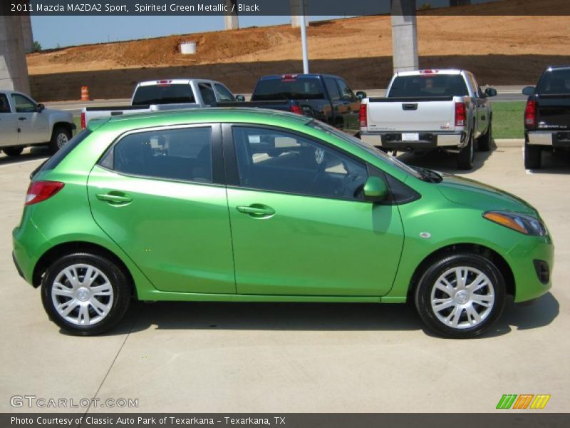 Spirited Green Metallic / Black 2011 Mazda MAZDA2 Sport