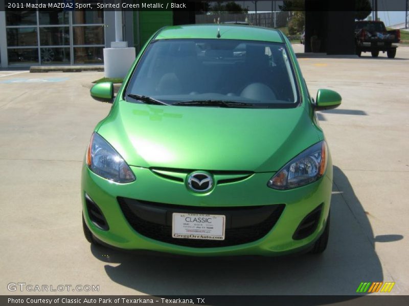 Spirited Green Metallic / Black 2011 Mazda MAZDA2 Sport