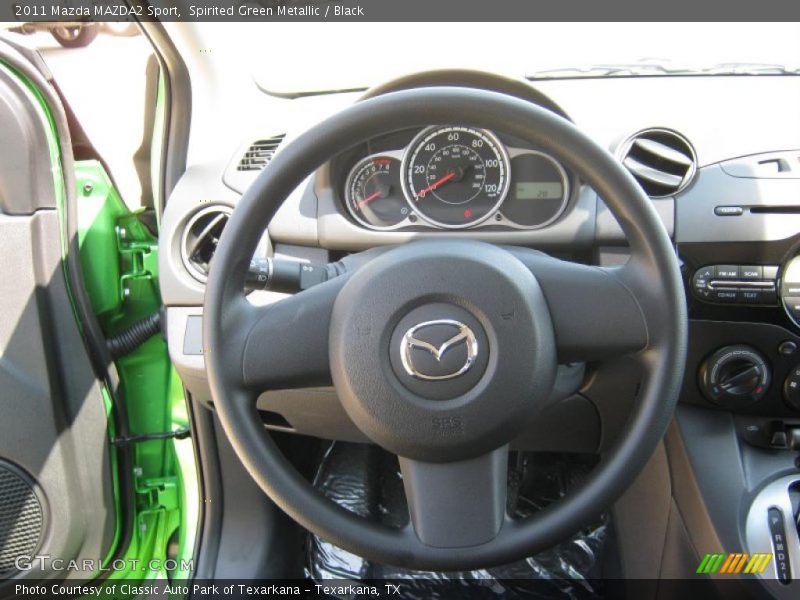 Spirited Green Metallic / Black 2011 Mazda MAZDA2 Sport