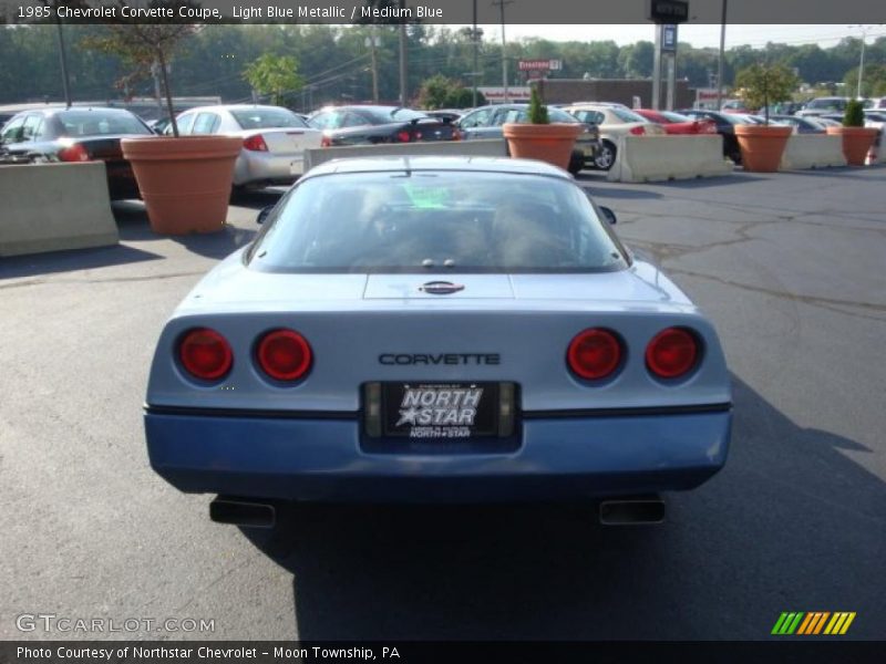 Light Blue Metallic / Medium Blue 1985 Chevrolet Corvette Coupe