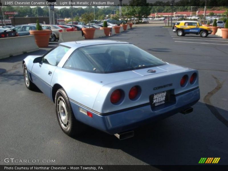 Light Blue Metallic / Medium Blue 1985 Chevrolet Corvette Coupe