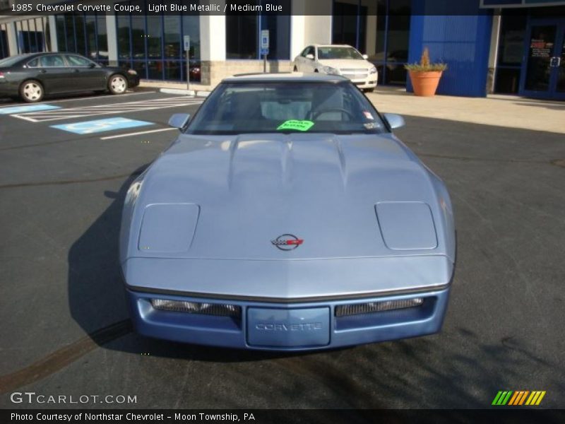 Light Blue Metallic / Medium Blue 1985 Chevrolet Corvette Coupe