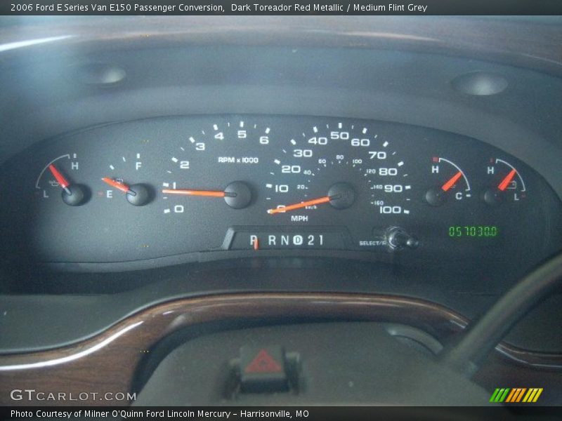 Dark Toreador Red Metallic / Medium Flint Grey 2006 Ford E Series Van E150 Passenger Conversion