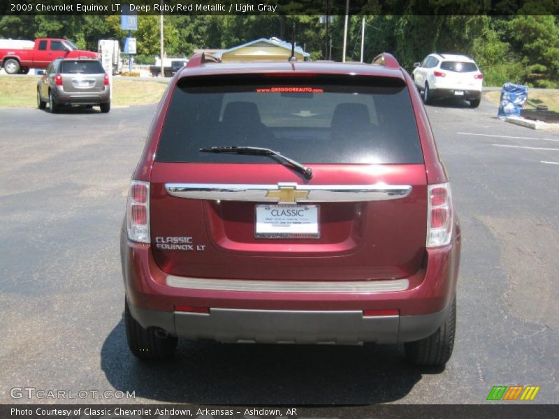 Deep Ruby Red Metallic / Light Gray 2009 Chevrolet Equinox LT