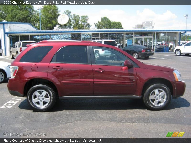 Deep Ruby Red Metallic / Light Gray 2009 Chevrolet Equinox LT