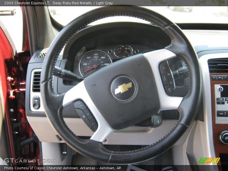 Deep Ruby Red Metallic / Light Gray 2009 Chevrolet Equinox LT