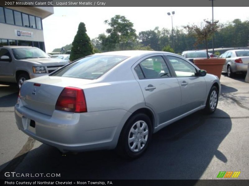 Liquid Silver Metallic / Gray 2007 Mitsubishi Galant DE