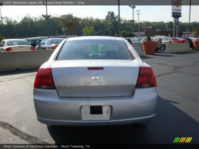 Liquid Silver Metallic / Gray 2007 Mitsubishi Galant DE