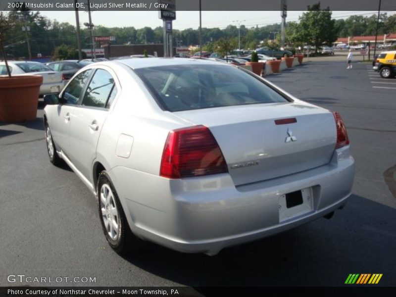 Liquid Silver Metallic / Gray 2007 Mitsubishi Galant DE