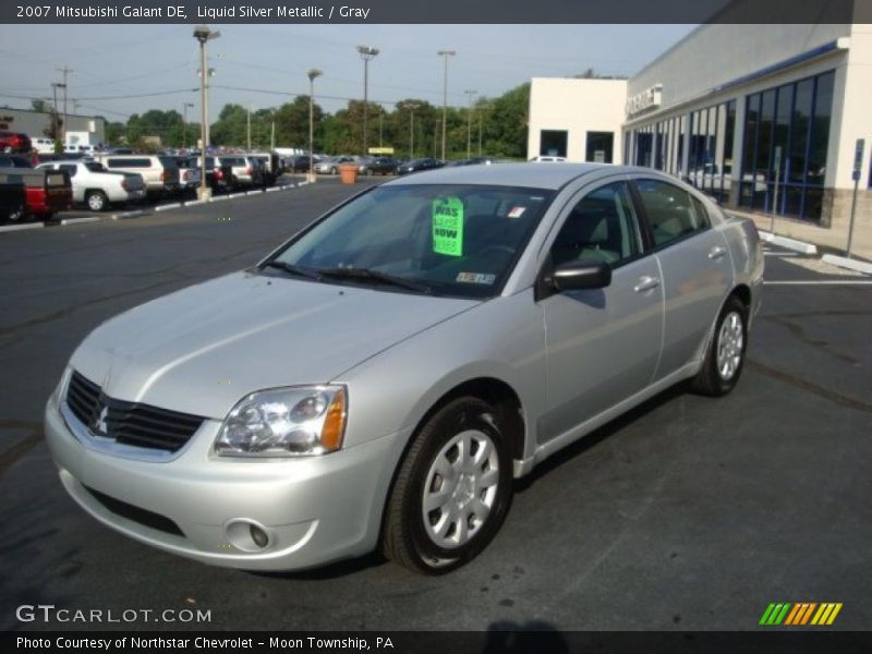 Liquid Silver Metallic / Gray 2007 Mitsubishi Galant DE