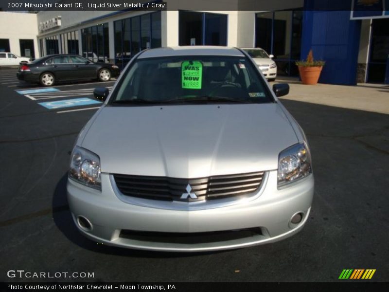Liquid Silver Metallic / Gray 2007 Mitsubishi Galant DE