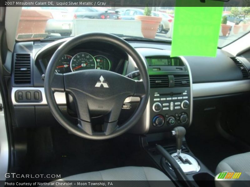 Liquid Silver Metallic / Gray 2007 Mitsubishi Galant DE