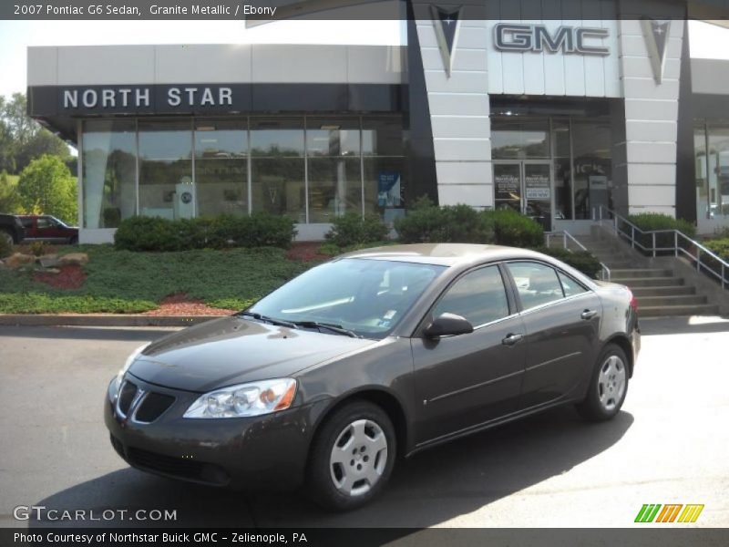 Granite Metallic / Ebony 2007 Pontiac G6 Sedan