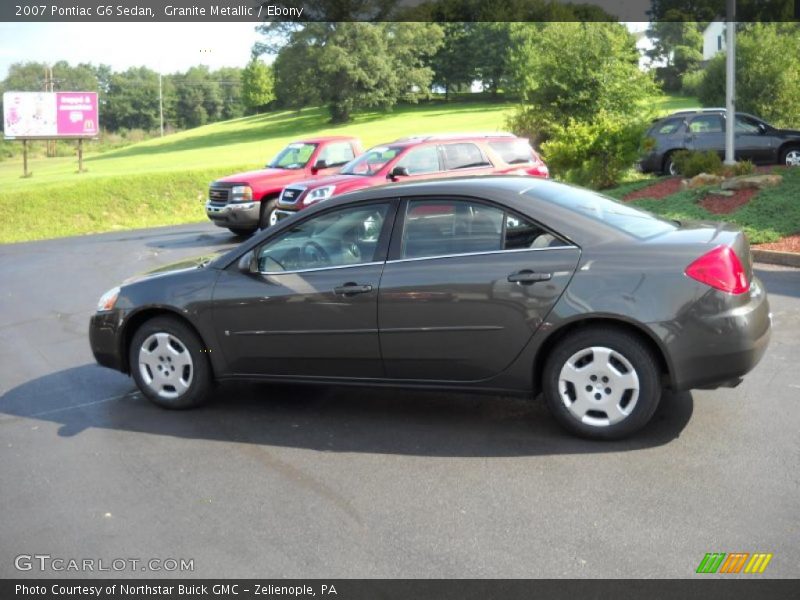 Granite Metallic / Ebony 2007 Pontiac G6 Sedan